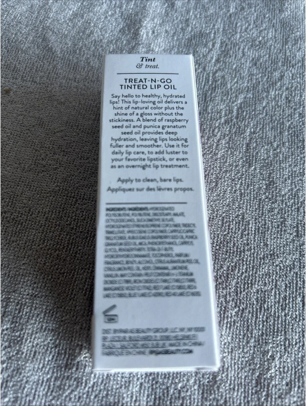 LAURA GELLER Treat N Go Tinted Lip Oil TOP TIER Non Sticky NEW IN BOX-0.13 OZ.